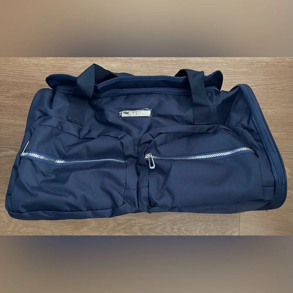 Bella Russo navy blue duffle bag